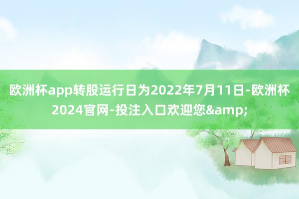 欧洲杯app转股运行日为2022年7月11日-欧洲杯2024官网-投注入口欢迎您&