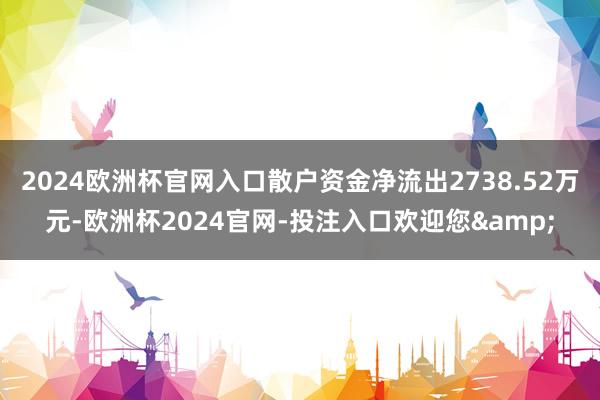 2024欧洲杯官网入口散户资金净流出2738.52万元-欧洲杯2024官网-投注入口欢迎您&