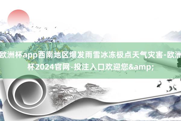 欧洲杯app西南地区爆发雨雪冰冻极点天气灾害-欧洲杯2024官网-投注入口欢迎您&