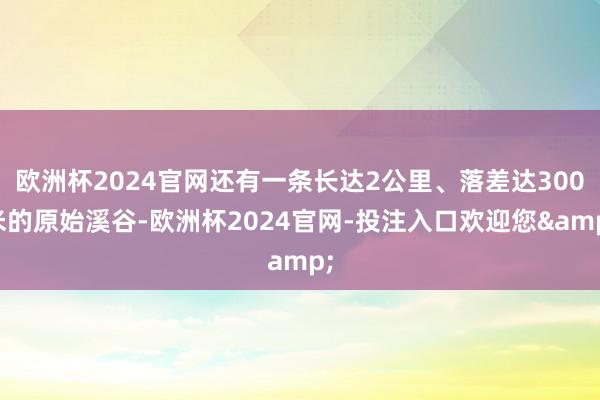 欧洲杯2024官网还有一条长达2公里、落差达300米的原始溪谷-欧洲杯2024官网-投注入口欢迎您&